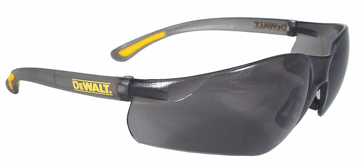 Safety Glasses, Smoke, Scratch-Resistant