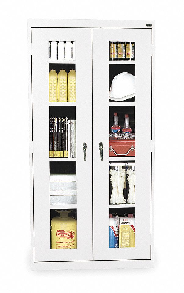 5S Storage Cabinet, Welded, White