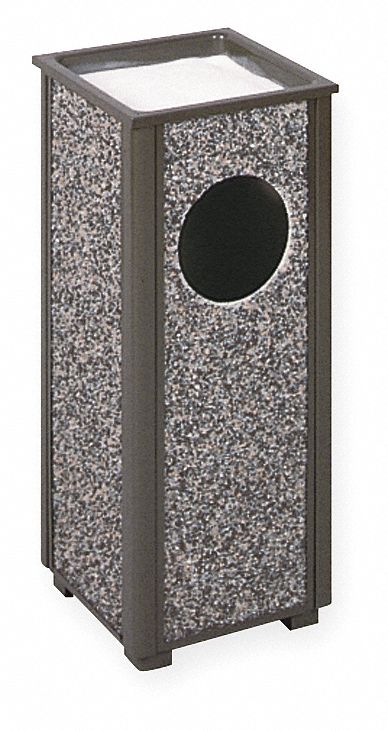 Ash & Waste Trash Container, Bronze