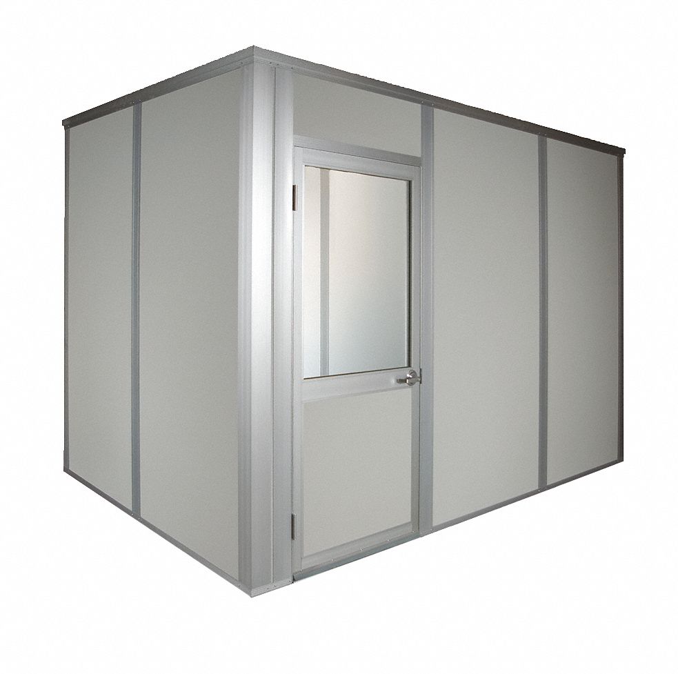 Modular InPlant Office, 4-Wall, 8x10, Steel