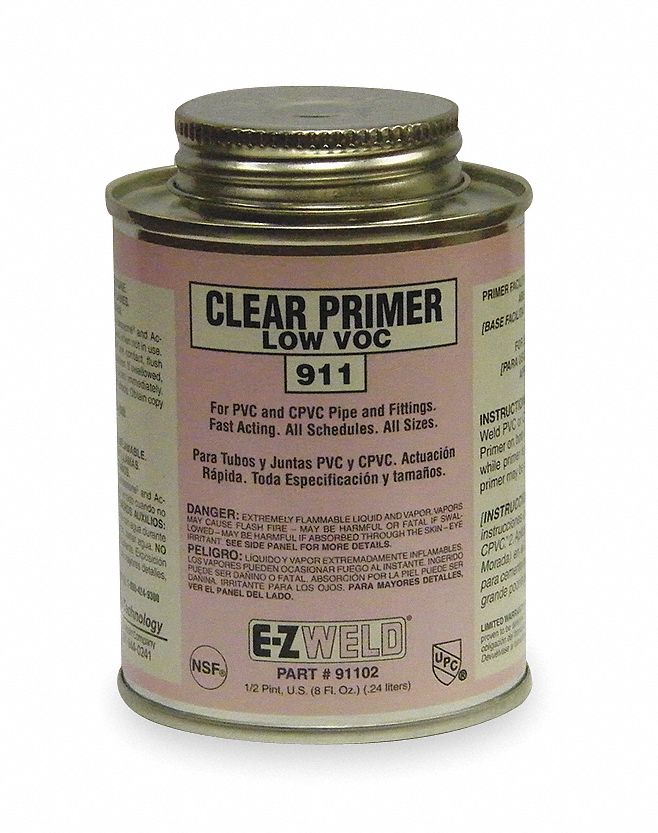 Clear Primer, 8 Oz, Clear