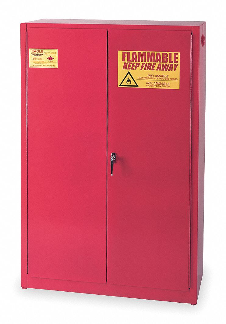 Paints and Inks Cabinet, 60 Gal., Red