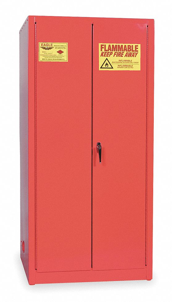 Paints and Inks Cabinet, 96 Gal., Red