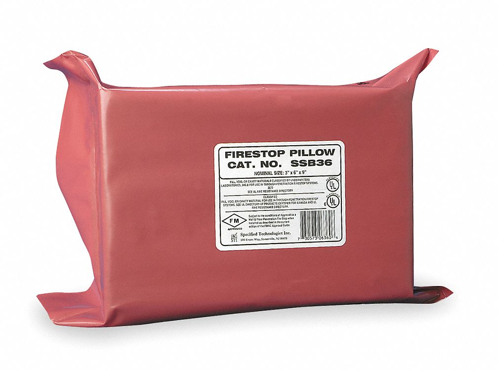 Fire Barrier Pillow, 9 In. L, 6 In. W