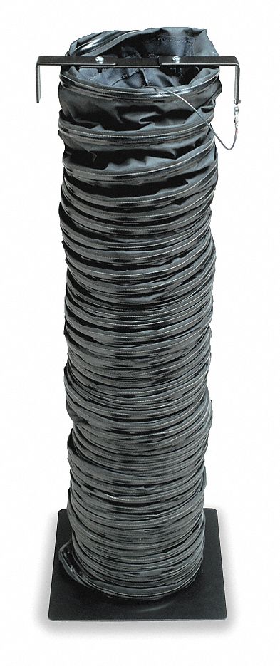 Statically Conductive Duct, 15 ft., Black
