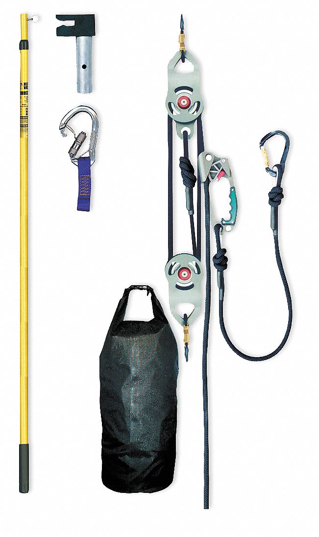 Rescue System, 200 ft., 600 lb, Nylon Fiber
