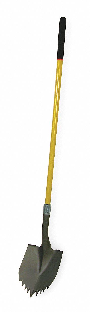 Shark Tooth Round Point Shovel, 48 In.
