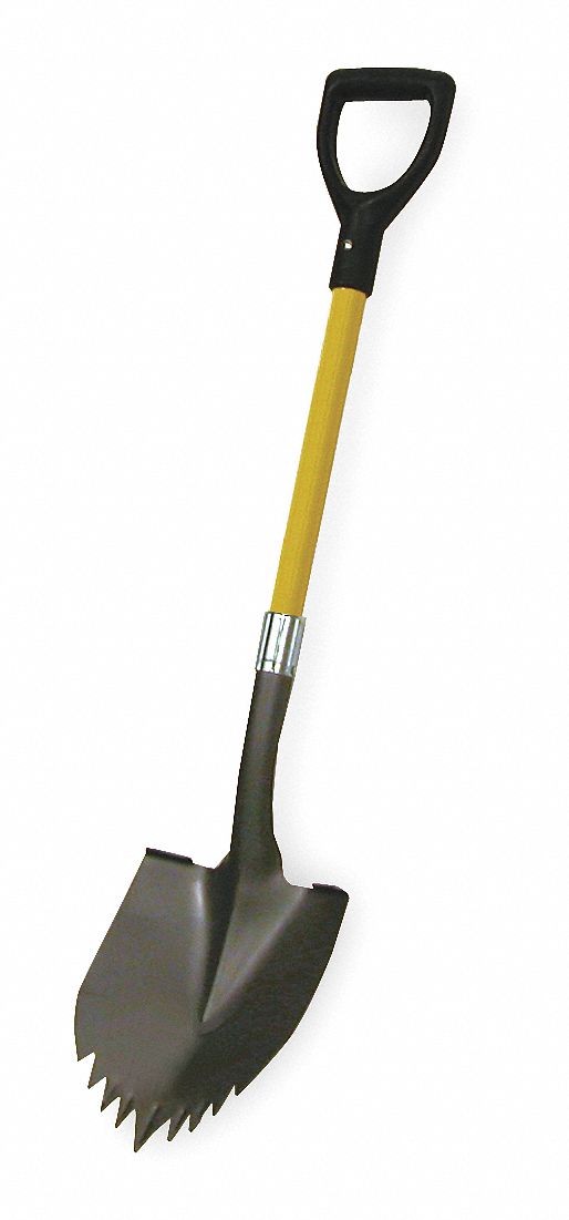 Shark Tooth Round Point Shovel, 40 In.