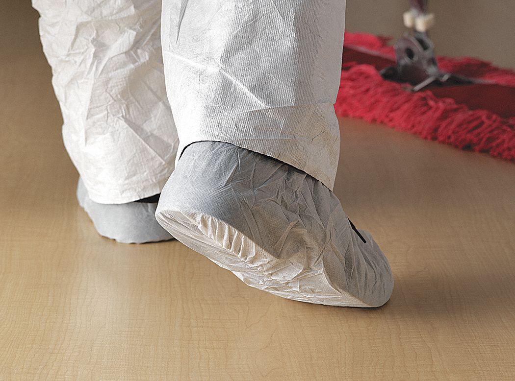 Shoe Covers, SlipResist, 1Size, White, PK300