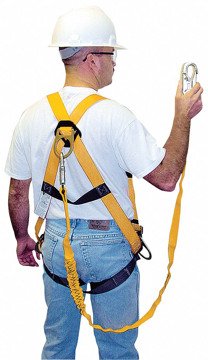 Full Body Harness, Universal, 400 lb, Black