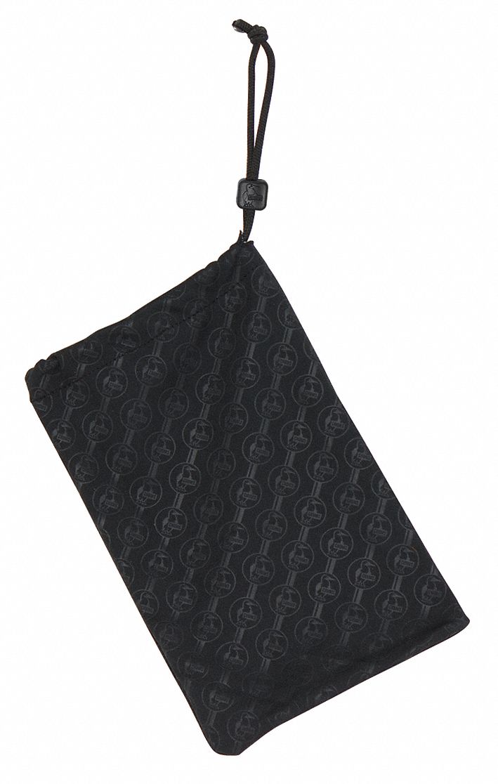 Eyewear Bag, Bk, Microfiber, Lock Stop