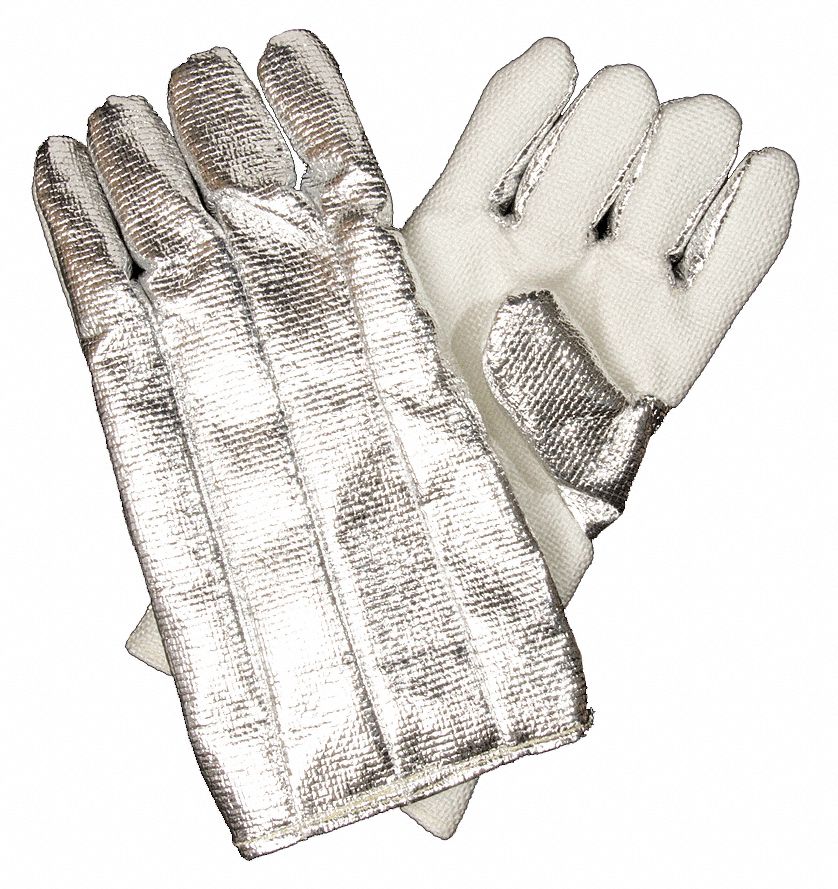 Heat Resist. Gloves, Aluminized, Z-Flex, PR