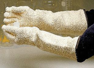 Heat Resist Gloves, White, Terry Cloth, PR
