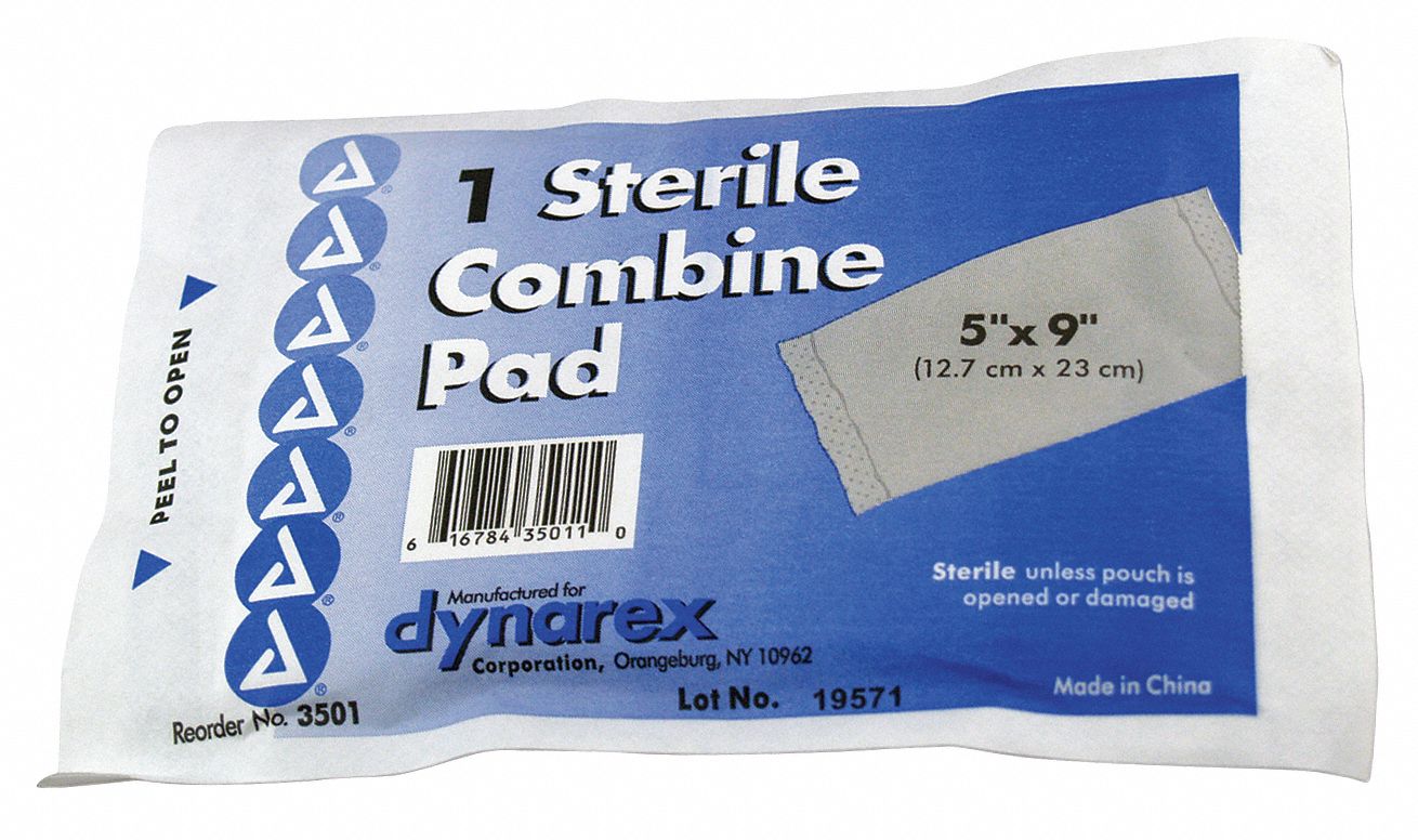 Trauma Dressing, Extra Large Pad, 5 x 9 In