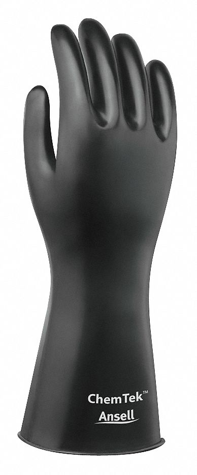 Chemical Resistant Glove, 4/8 mil, PR