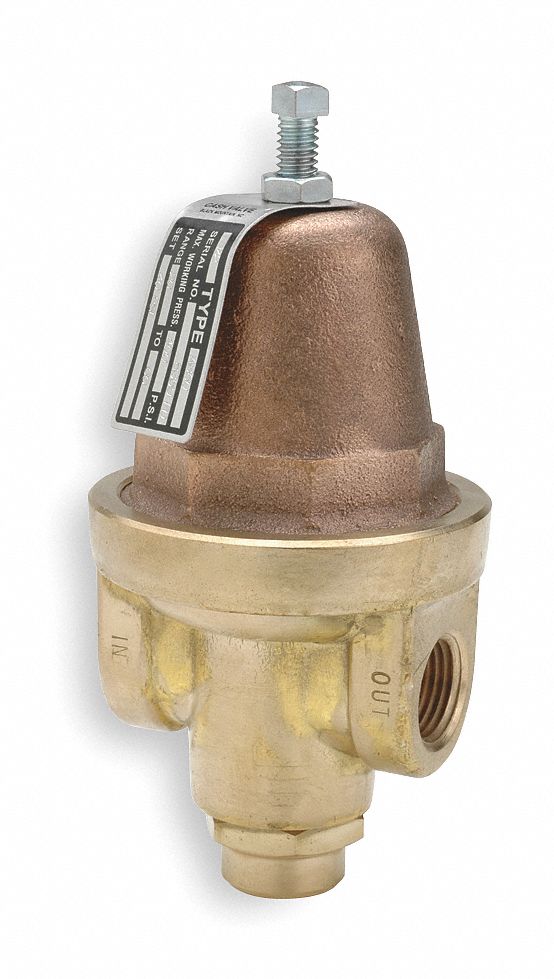 Pressure Regulator, 3/8 In, 75 To 200 PSI