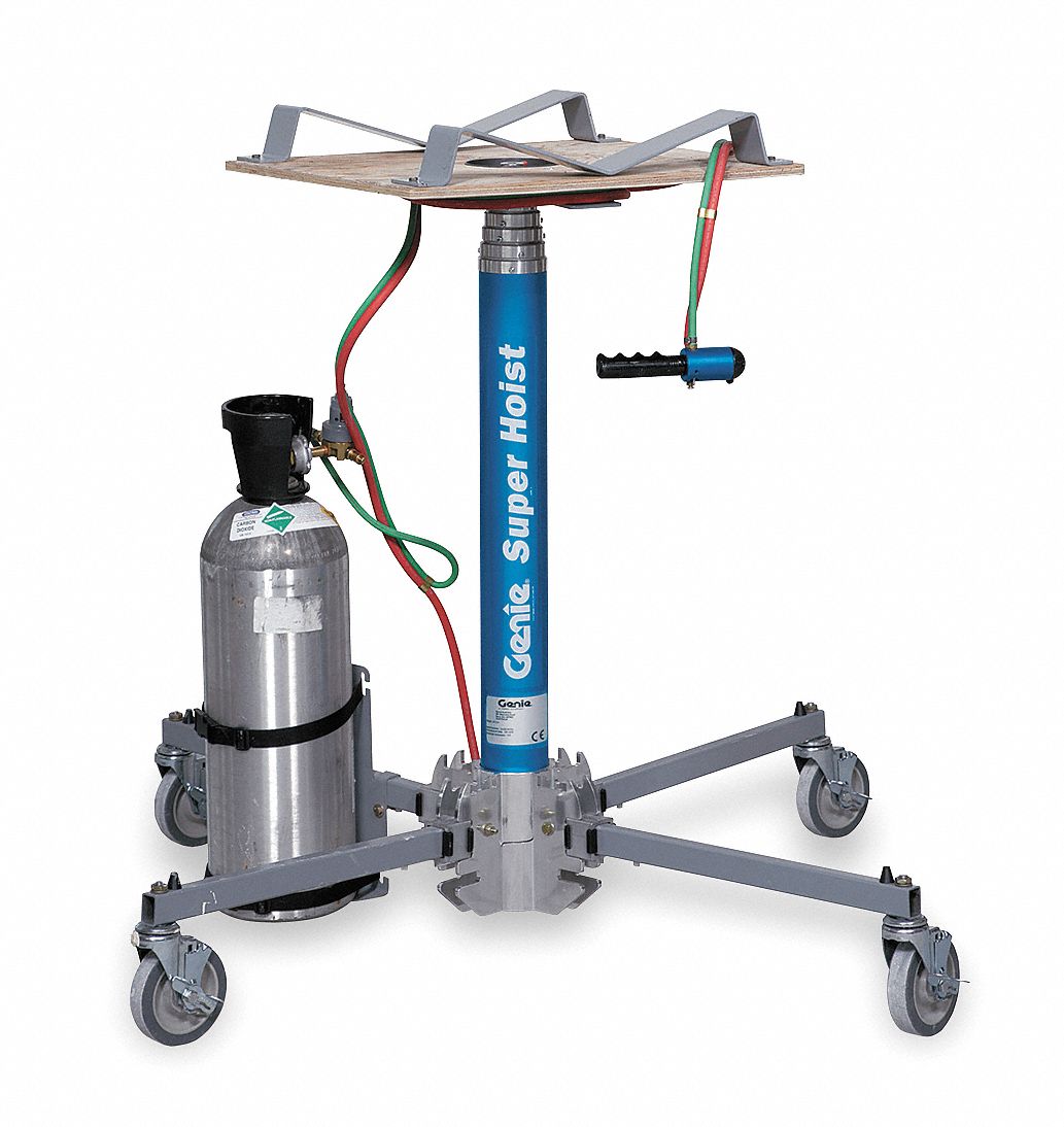 Material Lift, Pneumatic, 220 In Max Ht