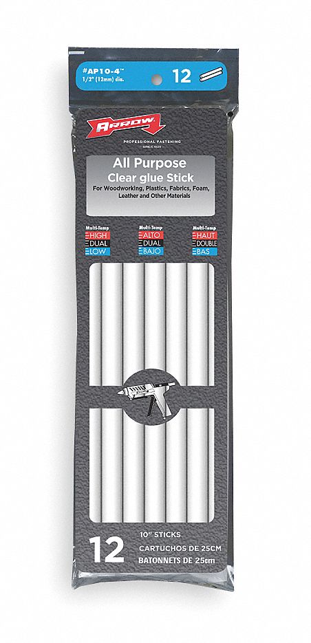 Glue Stick, 1/2 x 10 In, PK 12