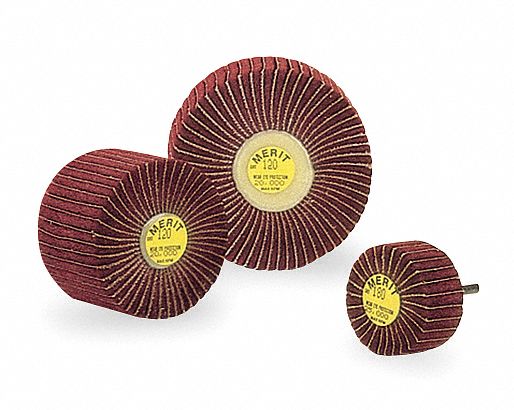 Flap Wheel, Interleaf, AO, 3x2x1/4 Shk, 180G