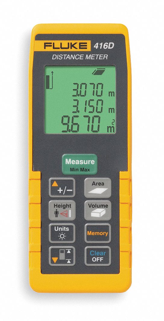 Laser Distance Meter w/Case, 200 Ft