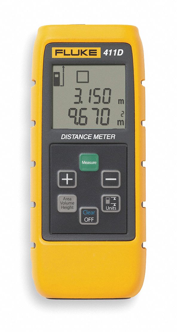 Laser Distance Meter w/Case, 100 Ft