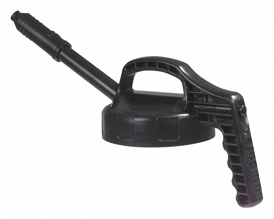 Stretch Spout Lid, w/0.5 In Outlet, Black