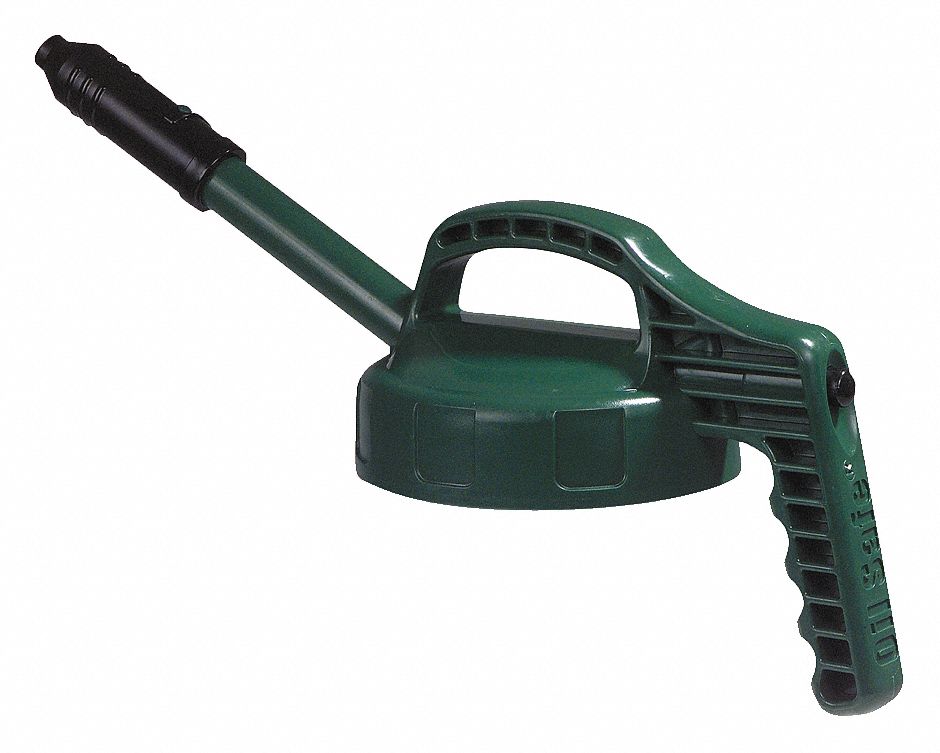 Stretch Spout Lid, w/0.5 In Out, Dk Green