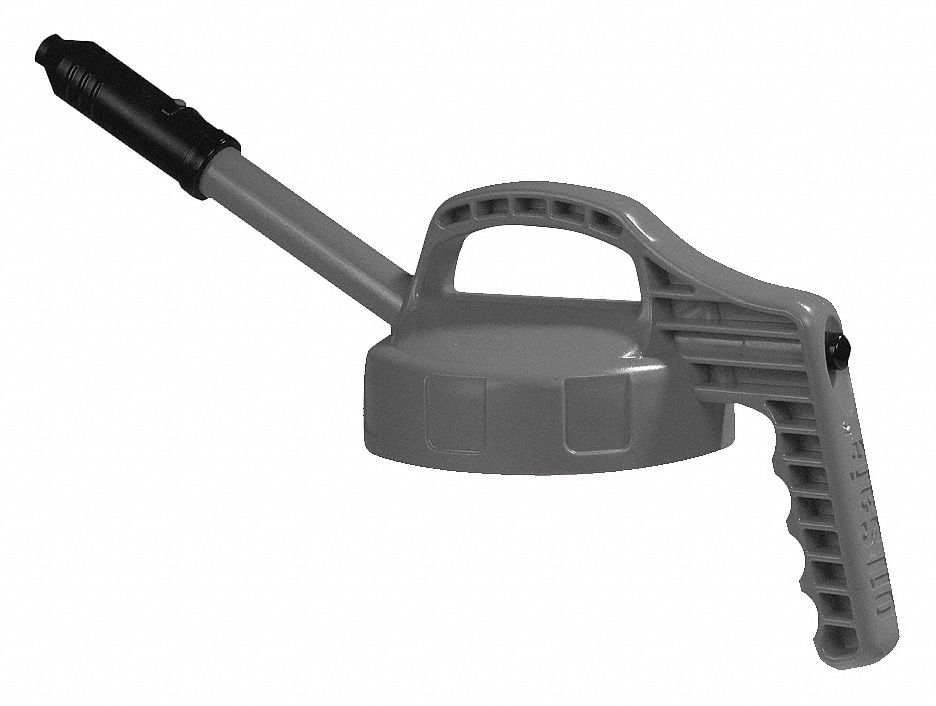 Stretch Spout Lid, w/0.5 In Outlet, Gray