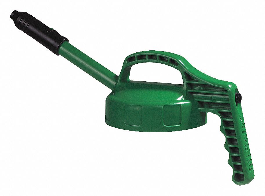 Stretch Spout Lid, w/0.5 In Out, Mid Green