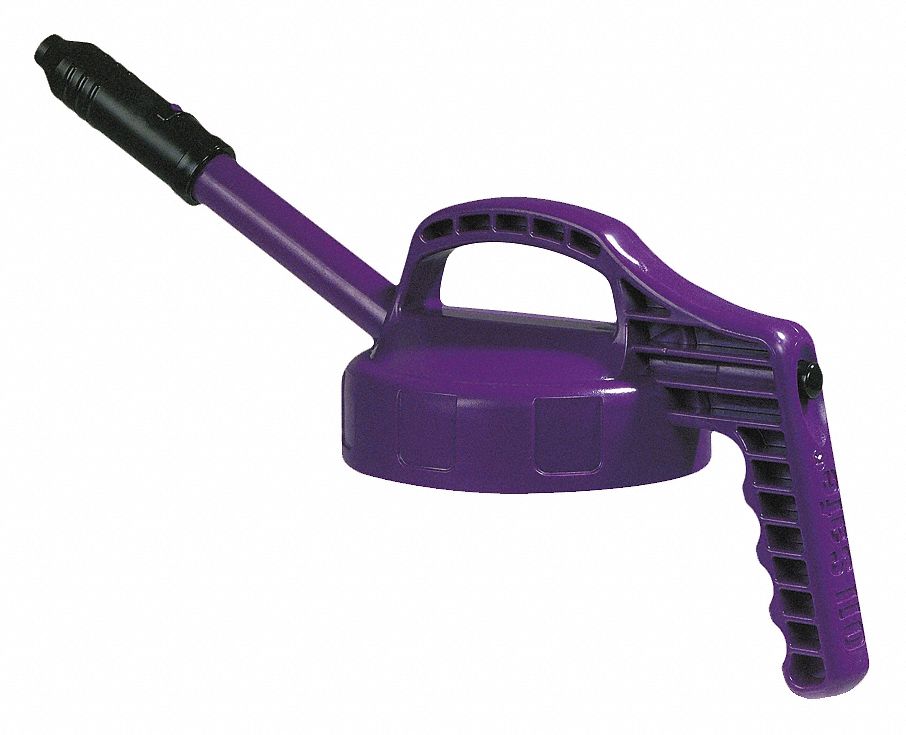 Stretch Spout Lid, w/0.5 In Outlet, Purple