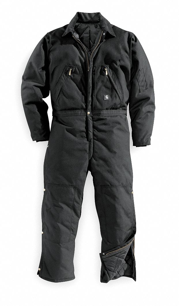 Coverall, Chest 52In., Black