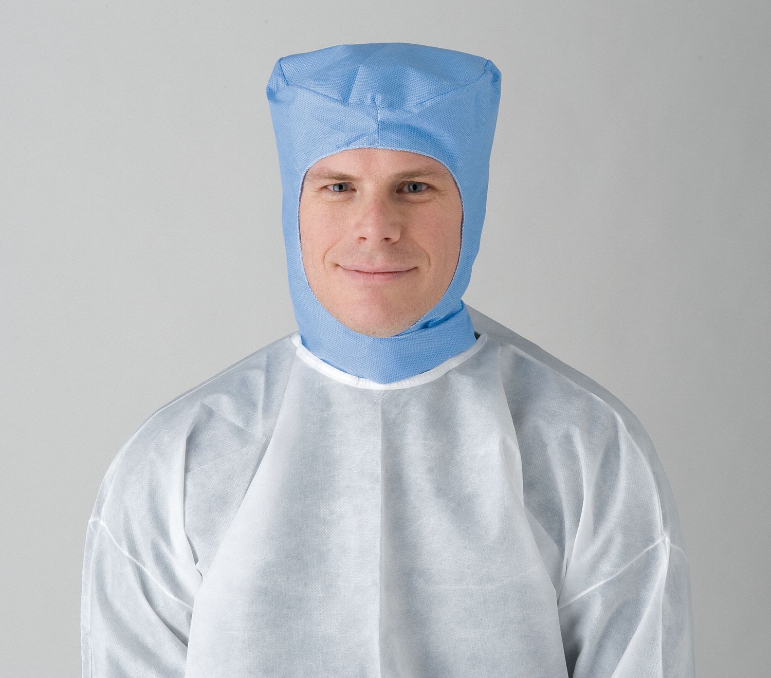 Disposable Hood, Blue, Polypropylene, PK 50