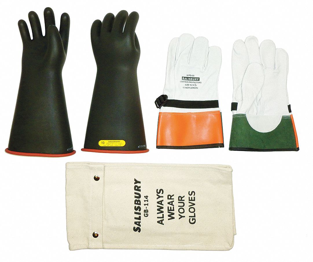 Electrical Glove Kit, Size 8, 14 In. L, PR