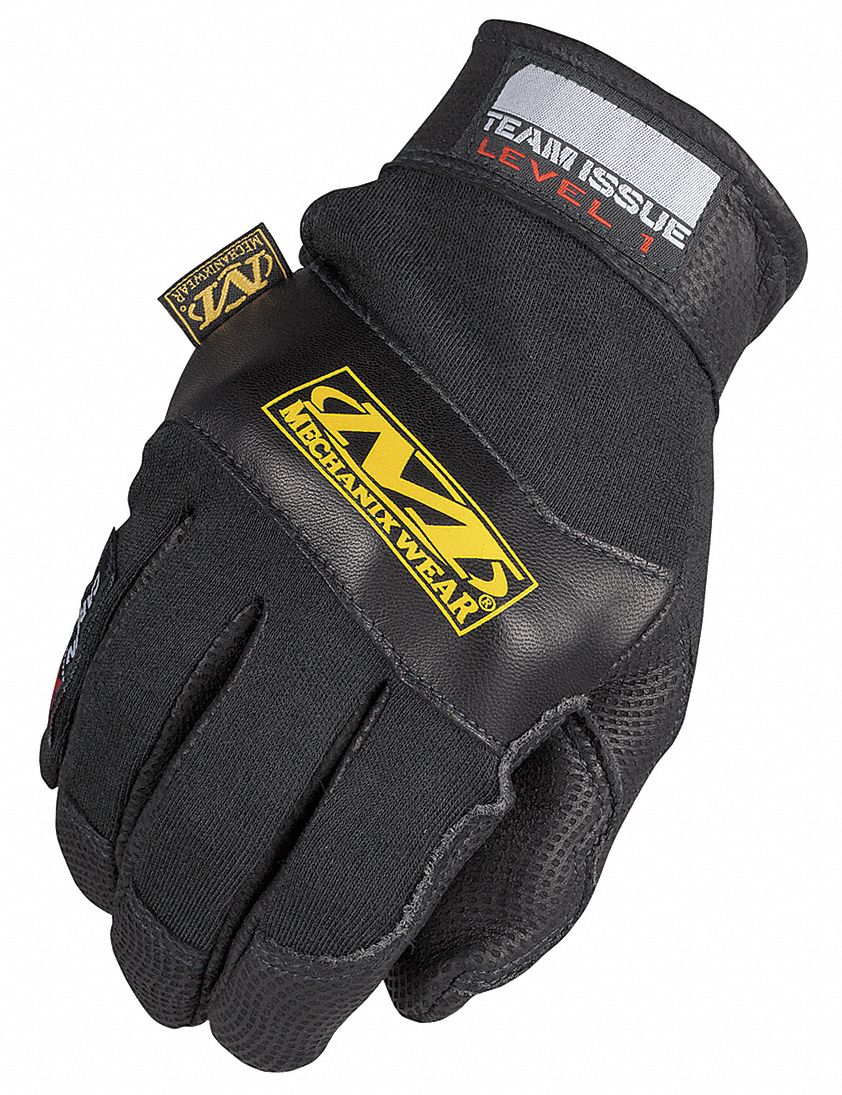 Fire Retardant Gloves, S, Black, PR