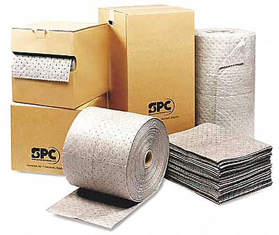 Absorbent Roll, Gray, 38 gal., 30 In. W
