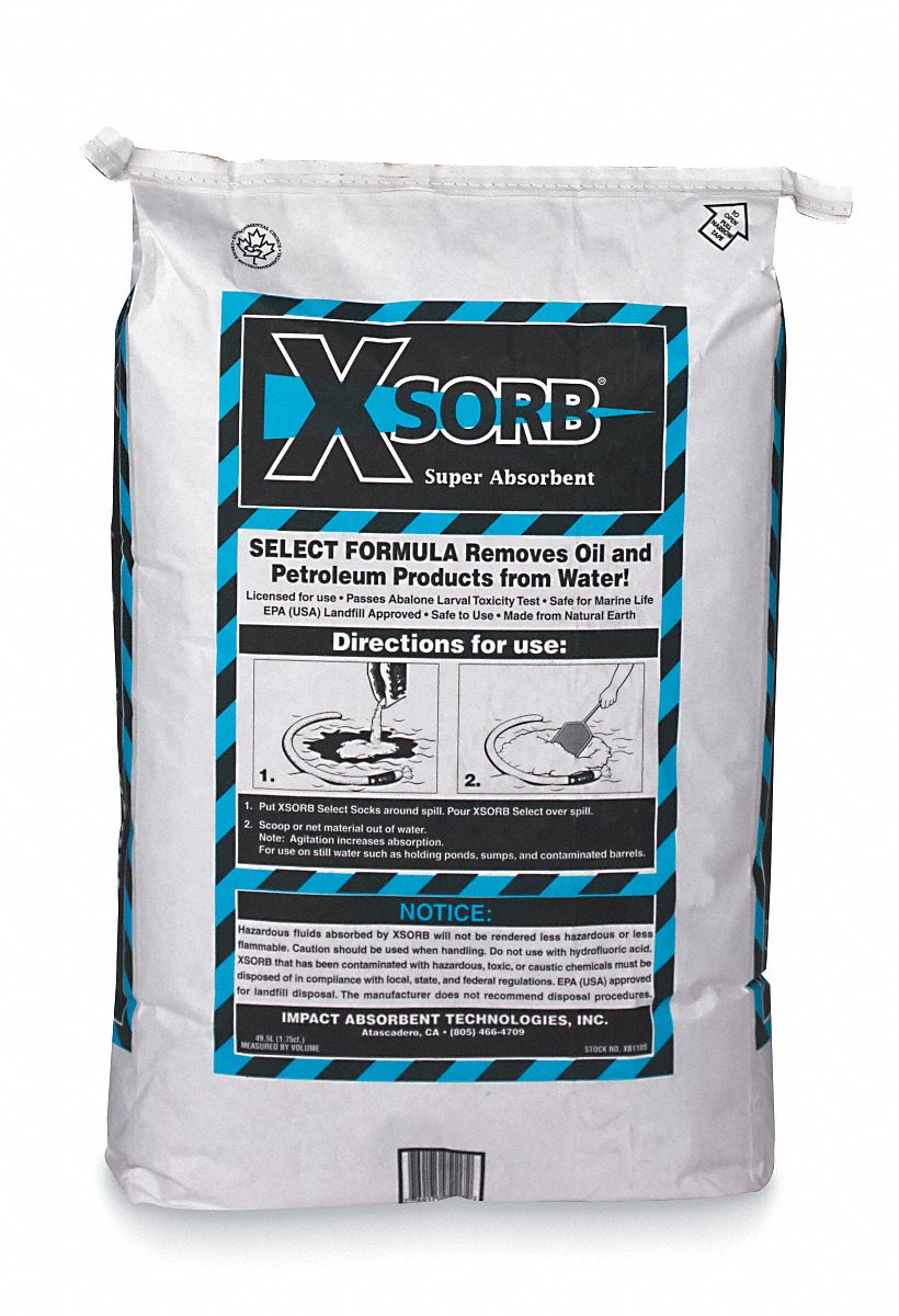Hydrocarbon Absorbent, 1.75 cu. Ft., Bag