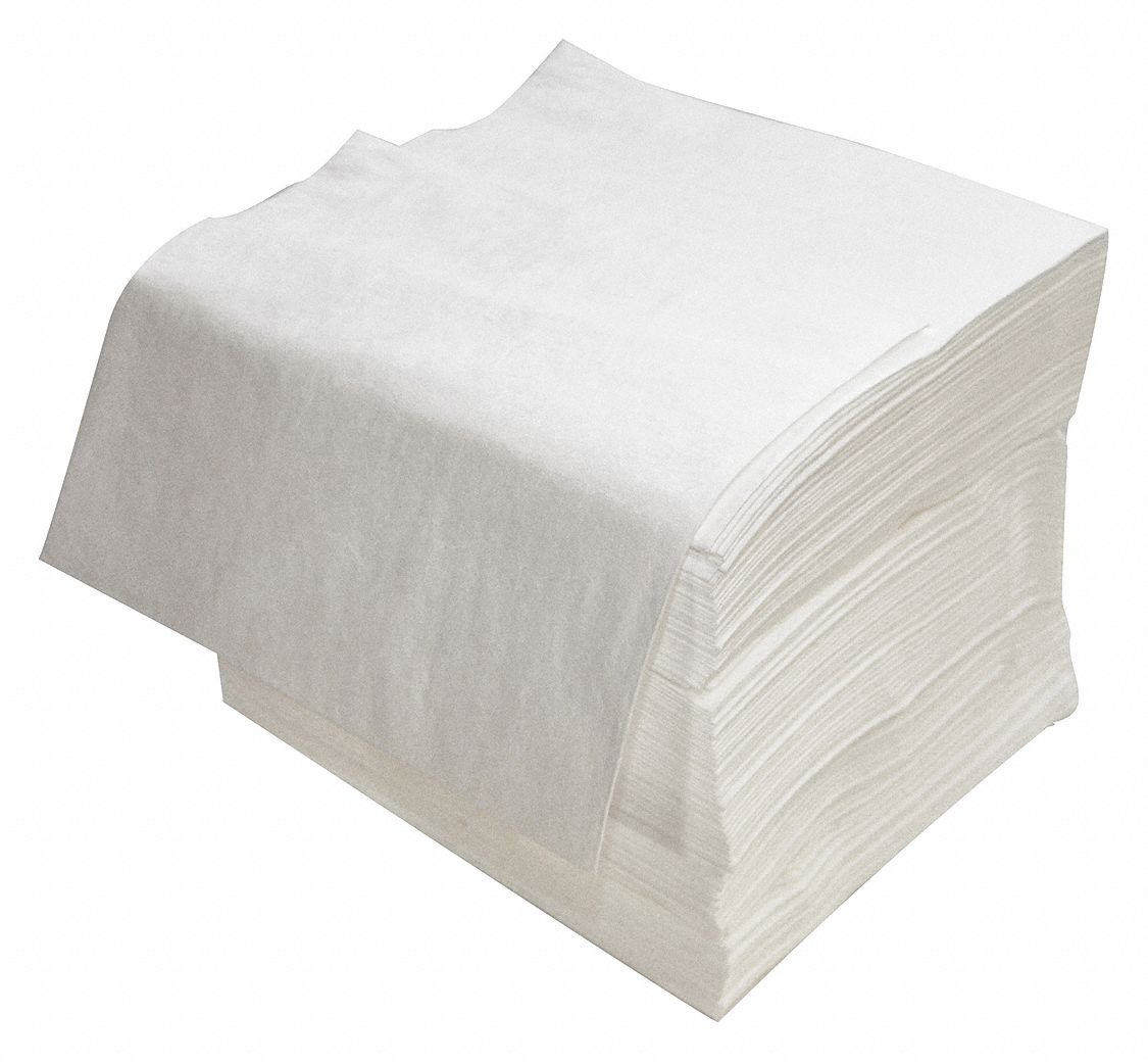 Absorbent Pads, 16 In. W, Liquids, PK 200