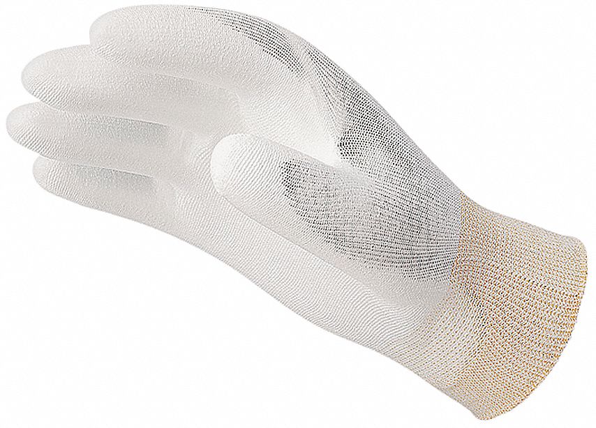 Coated Gloves, M, White, PR