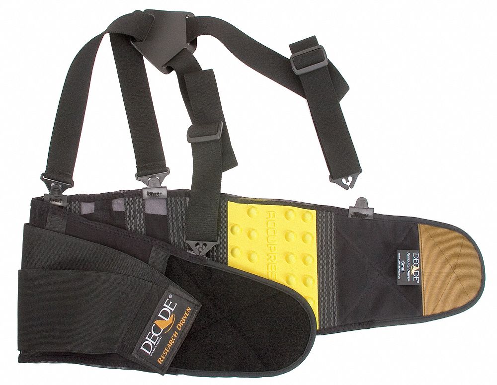 Back Support, Accupressure, Black, L