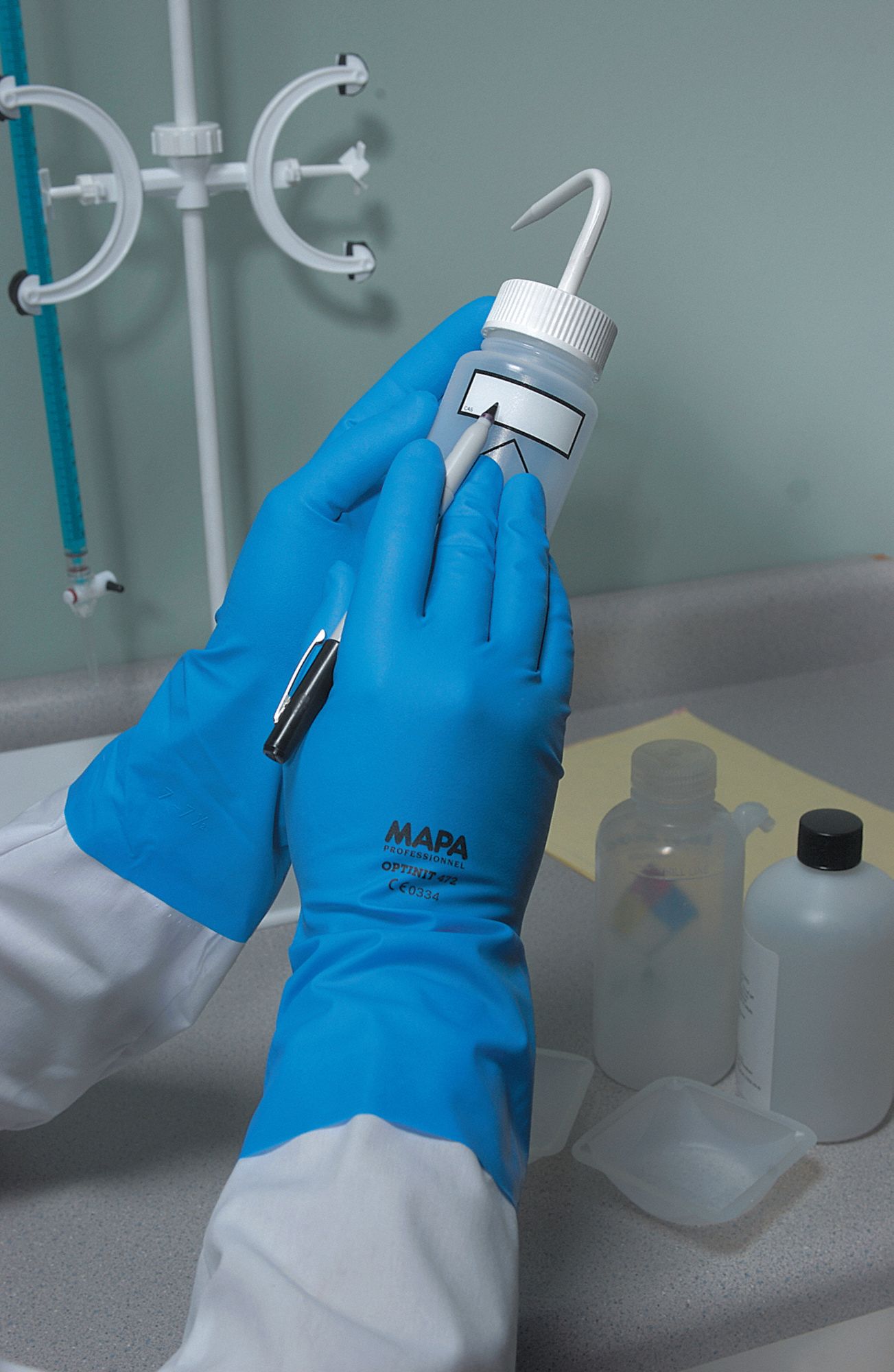 Chemical Resistant Glove, 8 mil, Sz 8, PK10
