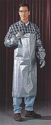 Coat Apron, Silver, 43 In. L