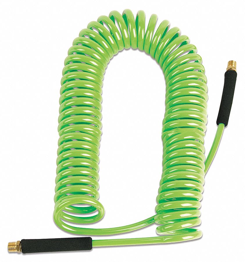 Flexible Hose, Coil, Inlet 1/4 In MNPT