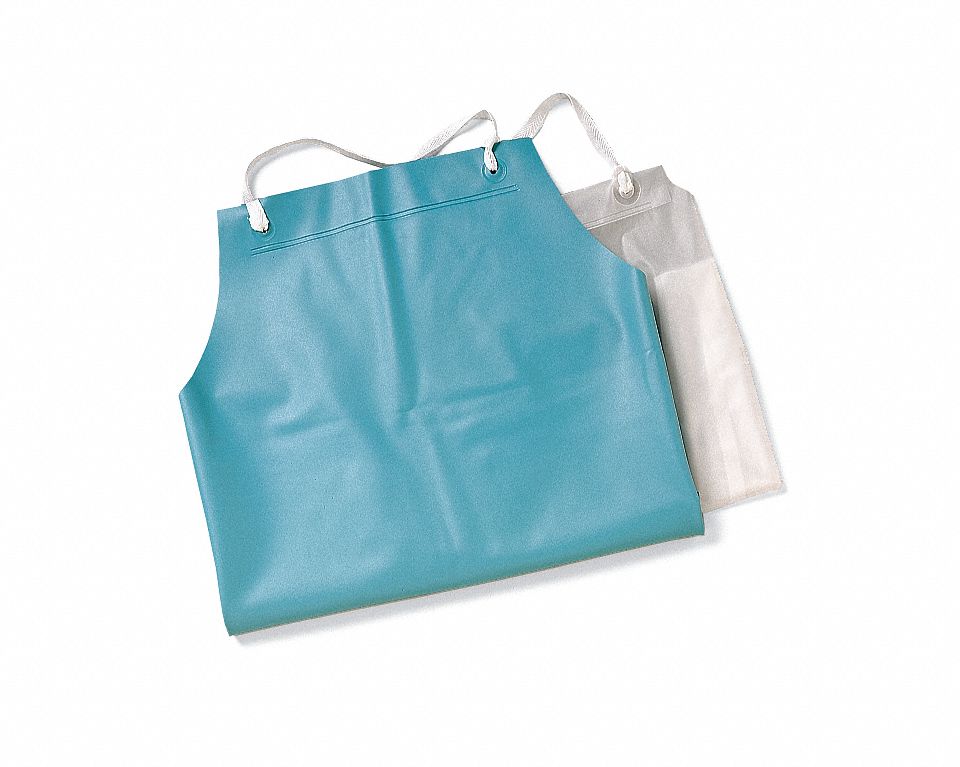 Bib Apron, White, 44 In. L