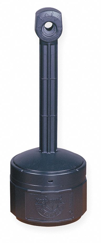 Butt Can, Deco Black, Capacity 1Gallon