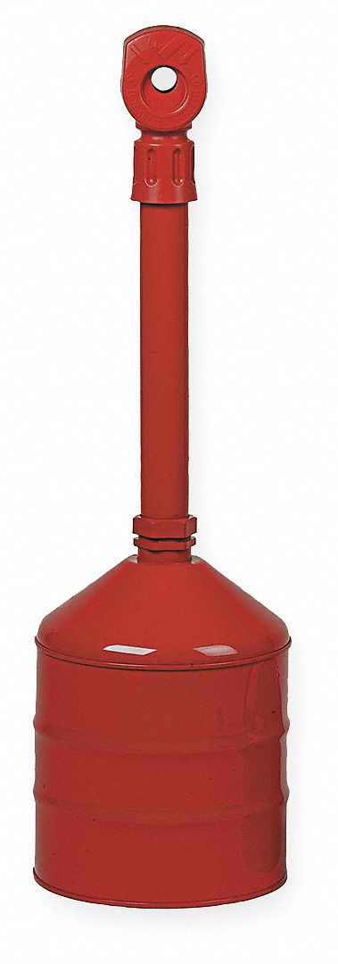Butt Can, Red, Capacity 5 Gallons
