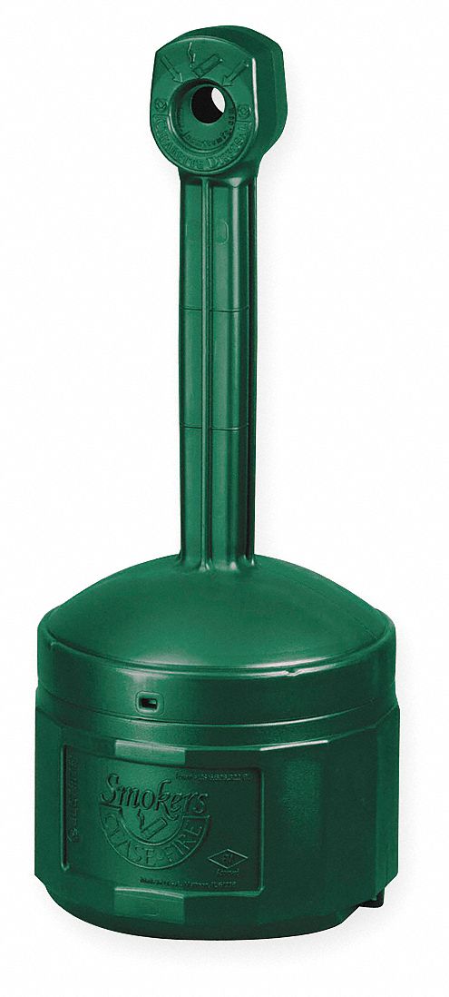 Butt Can, Forest Green, Capacity 4 Gallons