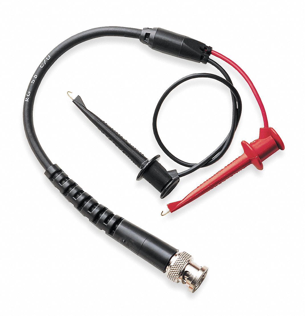 Mini Hook Test Lead, Black/Red, 300VAC