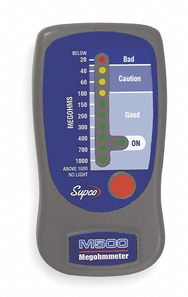 Battery Operated Megohmmeter, 500VDC