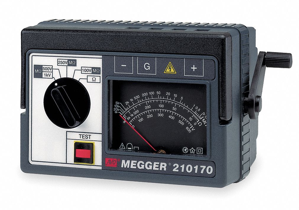 Hand Cranked Megohmmeter, 1000VDC
