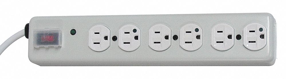 Surge, Hospital Grade, 6 outlet, 15Ft Cord